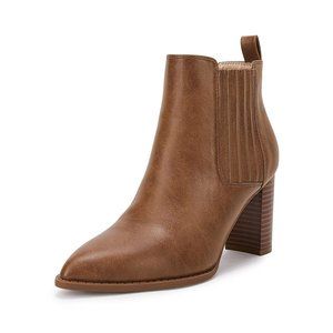 LAICIGO Women’s Pointed Close Toe Ankle Boots 9.5